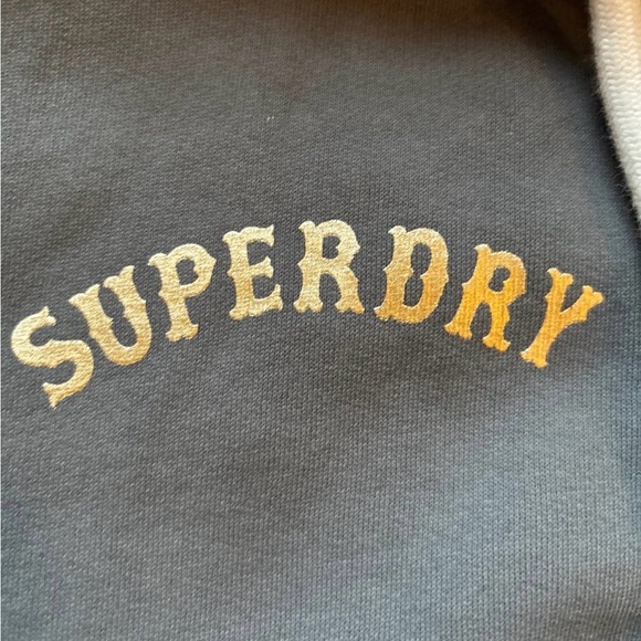 Superdry wall of death rebel rider embellished women’s hoodie sz 16 - Picture 10 of 14